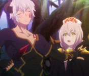 Diablo rescuing Lumachina from a paladin